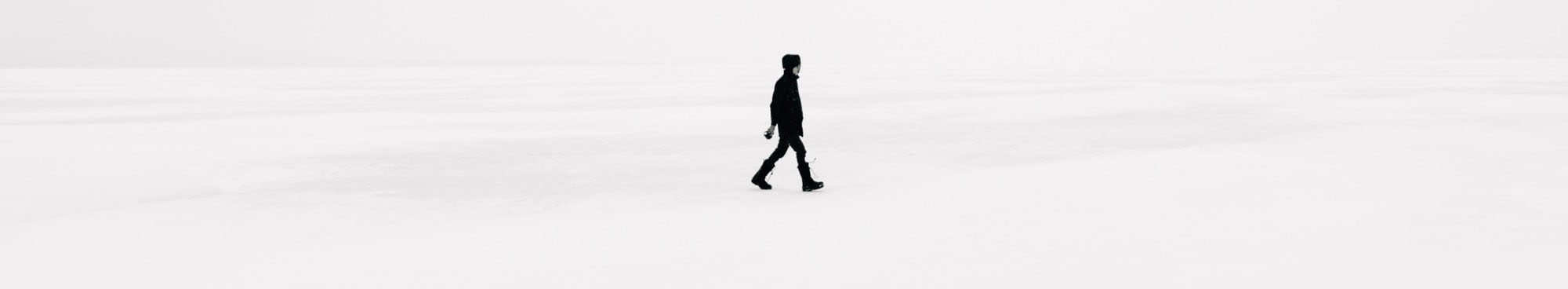 Walking away. Photo based on work from Émile Séguin. See credits below.